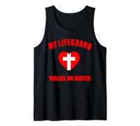 Jesus Christ Cross Lifeguard GOD Womens Mens Kids Christians Tank Top