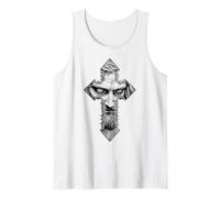 Jesus Christ Cross Of Thorns Christian Prayer Religion God Tank Top