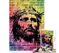 Jesus Christ Crown Agony 1000 Piece Jigsaws for Teenagers Puzzle Improve Attention Span And Focus Peaceful Relaxing Leisure Fun (50x75cm)