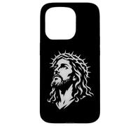 Jesus Christ Crown Of Thorns Christian Easter Icon Case for iPhone 15 Pro