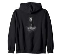 Jesus Christ Crown Of Thorns Christian Faith Backprint Zip Hoodie