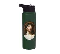 Jesus Christ Crowned with Thorns Painting Guido Reni 1622 Stainless Steel Insulated Water Bottle