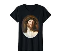Jesus Christ Crowned with Thorns Painting Guido Reni 1622 Value Graphic T-Shirt, Women, Black, XS