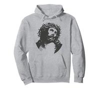 Jesus Christ Crucifix Crucified Easter Crown Thorns Catholic Pullover Hoodie