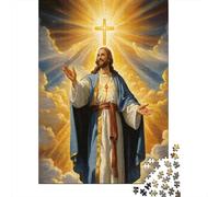 Jesus Christ Divine 1000 Pc Extra-thick Cardboard Jigsaw Puzzle Bundle Couple Partners Concentration Training Gift Idea 38x26cm/1000pcs