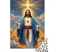 Jesus Christ Divine 1000 Pieces Thickened Jigsaw Puzzle Grown-Ups Easy Store Relaxation Hobby Teaser 70x50cm/1000pcs