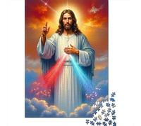 Jesus Christ Divine Mercy 1000 Pc Extra-thick Cardboard Jigsaw Puzzle Adults Kids Challenging Game Wall Decoration 70x50cm/1000pcs
