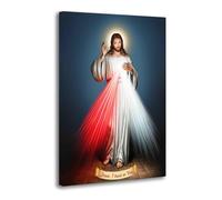 Jesus Christ Divine Mercy Poster Decorative Painting Canvas Wall Posters And Art Picture Print Modern Family Bedroom Decor Posters 08x12inch(20x30cm)