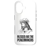 Jesus Christ Face and Blessed Are The Peacemakers Case for iPhone 17
