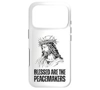 Jesus Christ Face and Blessed Are The Peacemakers Case for iPhone 17 Pro