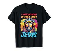 Jesus Christ Face Decided To Walk With Jesus, Baptism T-Shirt