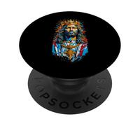 Jesus Christ Face with Crown of Thorns God Bible Vintage PopSockets Adhesive PopGrip