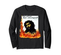 Jesus Christ Fire Metalhead TxRxP Original Sin Faith Bible Long Sleeve T-Shirt