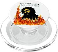 Jesus Christ Fire Metalhead TxRxP Original Sin Faith Bible PopSockets PopGrip for MagSafe