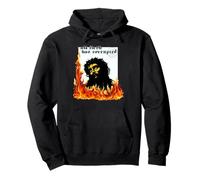 Jesus Christ Fire Metalhead TxRxP Original Sin Faith Bible Pullover Hoodie