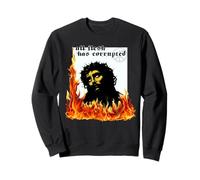 Jesus Christ Fire Metalhead TxRxP Original Sin Faith Bible Sweatshirt