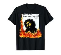 Jesus Christ Fire Metalhead TxRxP Original Sin Faith Bible T-Shirt