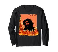 Jesus Christ Fire Pagan Code TxRxP Faith Bible God Long Sleeve T-Shirt