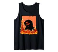 Jesus Christ Fire Pagan Code TxRxP Faith Bible God Tank Top