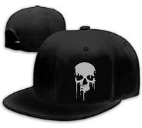 Jesus Christ Hats Mens Snapback Flat Bill Brim Hats for Men Snap Backpack Dad Life Jesus Christian Crosses Baseball Cap, Gray Skull, 1