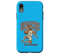 Jesus Christ He Is Rizzin Funny Basketball Christian Vintage Case for iPhone XR