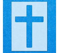 Jesus Christ Holly Cross Stencil: Mylar Airbrush Wall Art Painting Crafts | DIY-A5 Stencil - Design Size (155mm 105mm)
