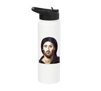 Jesus Christ Icon Portrait at St. Catherine Monastery Stainless Steel Insulated Water Bottle
