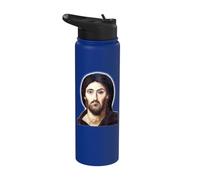 Jesus Christ Icon Portrait at St. Catherine Monastery Stainless Steel Insulated Water Bottle