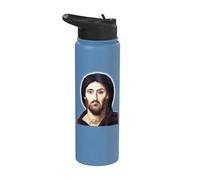 Jesus Christ Icon Portrait at St. Catherine Monastery Stainless Steel Insulated Water Bottle