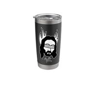 Jesus Christ Immortal Flame Blackwork Stainless Steel Insulated Tumbler