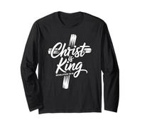 Jesus Christ is King and Lord Glory Cross Christian Faith Long Sleeve T-Shirt