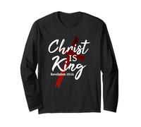 Jesus Christ is King God Cross Christian Faith Long Sleeve T-Shirt