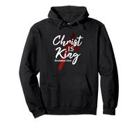 Jesus Christ Is King God Cross Christian Faith Pullover Hoodie
