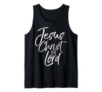 Jesus Christ is Lord Shirt Vintage Bold Cool Christian Tee Tank Top