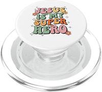Jesus Christ Is My Superhero Jesus Loves You Funny Christian PopSockets PopGrip for MagSafe