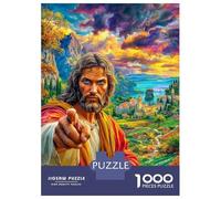 Jesus Christ Jigsaw Puzzle for Adults And Teenagers, Impossible 1000 Piece Puzzle,Family Fun Activity, Challenging Puzzle Game 38x26cm/1000pcs