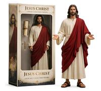 Jesus Christ Limited Collector’s Edition 1/6 Scale Figure, Jesus Christ Statue with Open Arms, Hand Painted Jesus Saint Religious Resin Figure for Home Decor Religious Gifts Collection