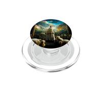 Jesus Christ Lord and Savior with Lambs PopSockets PopGrip for MagSafe