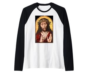 Jesus Christ Man of Sorrows Painting 1525 Raglan Baseball Tee