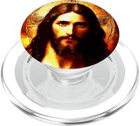 Jesus Christ Messiah Portrait Eastern Orthodox Painting PopSockets PopGrip for MagSafe