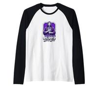 Jesus Christ My Strength God is Good Crucifix Christian Raglan Baseball Tee