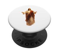 Jesus Christ Open Arms Savior of the World Christian PopSockets Adhesive PopGrip