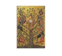 Jesus Christ Painting Art Poster Christ The True Vine Icon Canvas Poster Wall Art Picture Prints Hanging Photo Decor Home Posters Artworks 16x24inch(40x60cm)