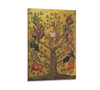 Jesus Christ Painting Art Poster Christ The True Vine Icon Posters Art Print Wall Photo Paint Poster Hanging Picture Family Decor 16x24inch(40x60cm)