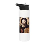 Jesus Christ Pantocrator Icon of St. Catherine Monastery Stainless Steel Insulated Water Bottle