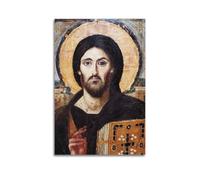 Jesus Christ Pantocrator of Saint Catherine's Monastery At Mount Sinai Poster Canvas Wall Art Picture Prints Hanging Photo Idea Decor Homes Artworks 20x30inch(50x75cm)
