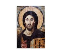 Jesus Christ Pantocrator of Saint Catherine's Monastery at Mount SinaiPoster Decorative Painting Print Picture Canvas Wall Art Bedroom Office Living Room Decoration08x12inch(20x30cm)