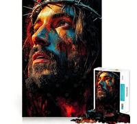 Jesus Christ Portrait 1000 Piece Jigsaw Puzzles for Teenagers Brain Think Snug Connection Real Challenge Christmas Idea (38x52cm)