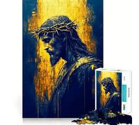 Jesus Christ Portrait Adult Jigsaw Puzzle1000 Pieces Brain Exercise Accurate Cut Home Activity Festive Gift (38x26cm)