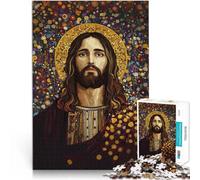 Jesus Christ Portrait Gustav StylePuzzle for teenagers 1000 Pieces Relax Games for is ideal as a gift for the whole family 38x26cm